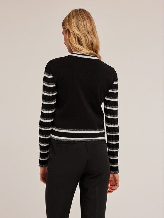 Motivi Motivi Sweter M354W003500N0Z3 Czarny Regular Fit