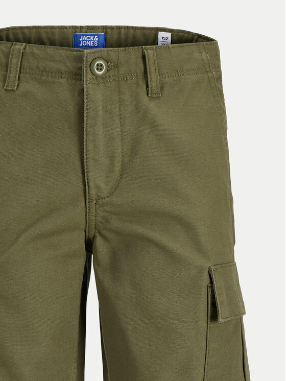 Jack&Jones Junior Jack&Jones Junior Kratke hlače iz tkanine 12268381 Khaki Relaxed Fit