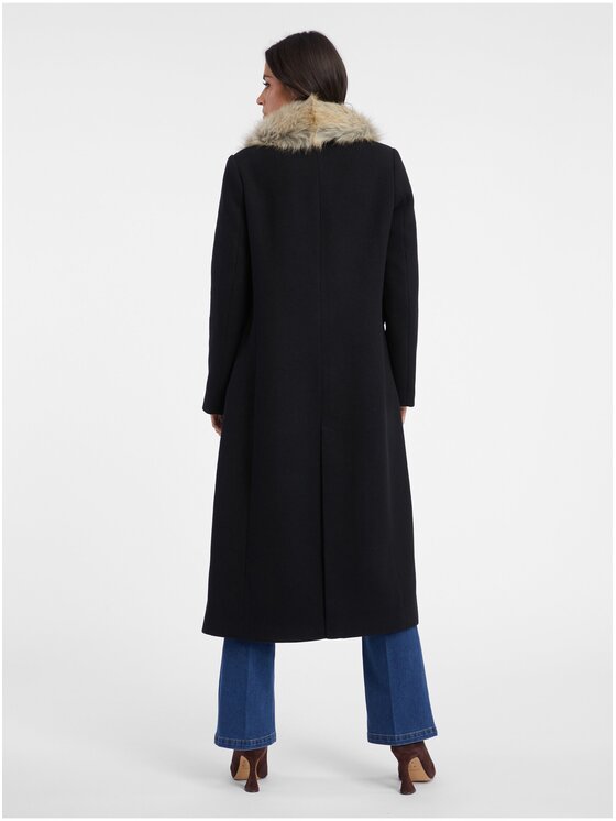 Orsay Orsay Płaszcz 830288660000__36 Czarny Regular Fit