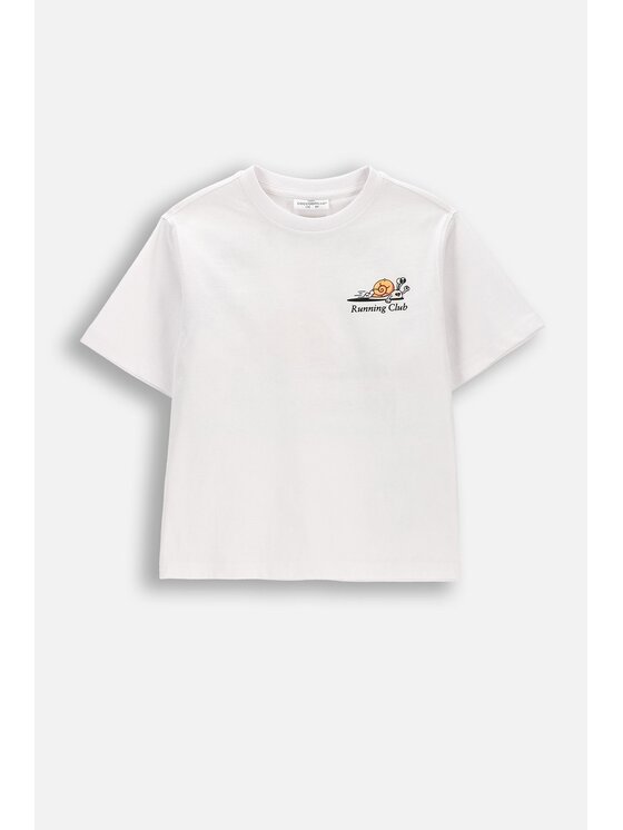 Coccodrillo Coccodrillo T-Shirt WC6143202IBK-001 Biały Regular Fit