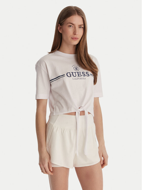 Guess Guess Tricou V6GI20 K3509 Alb Regular Fit
