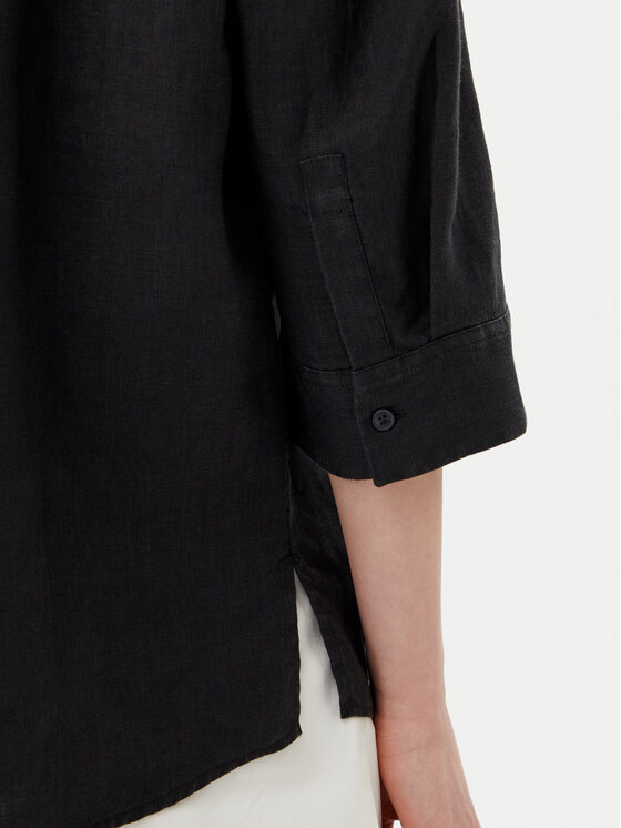 Tommy Hilfiger Tommy Hilfiger Hemd WW0WW46169 Schwarz Loose Fit