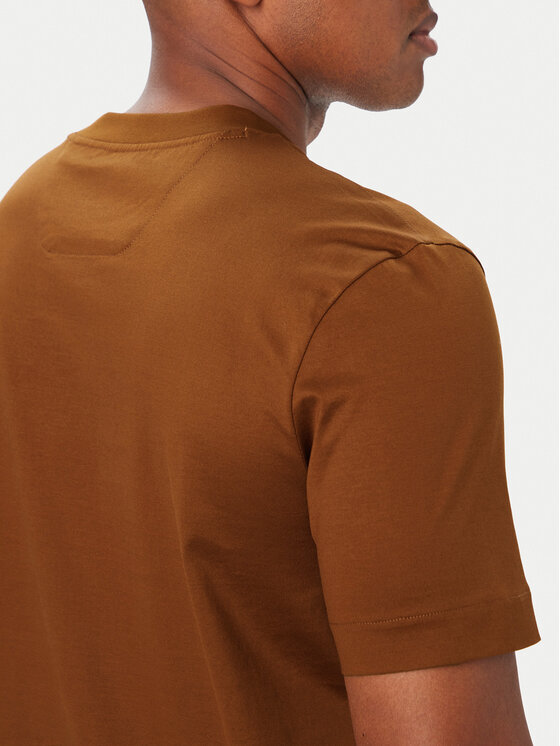 BOSS BOSS T-Shirt C-Taut 181 50570435 Brązowy Regular Fit