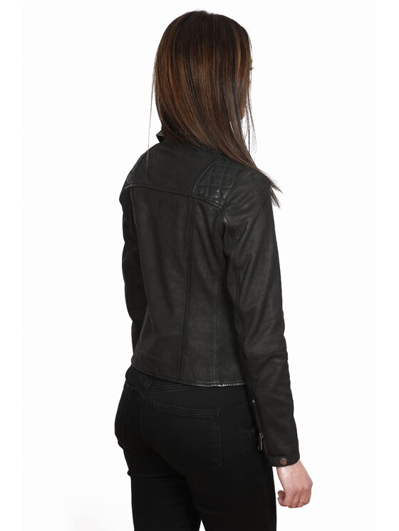 David Ryan David Ryan Kurtka skórzana FLORA Czarny Regular Fit