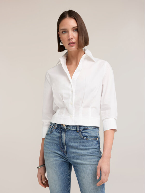 Motivi Motivi Koszula 5015Q000913N011 Biały Regular Fit