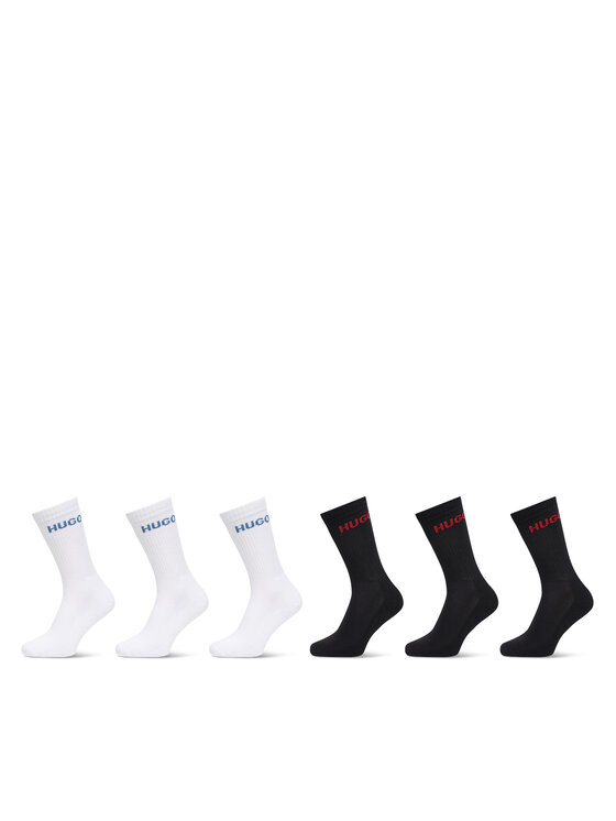Set de 6 perechi de șosete lungi pentru bărbați HUGO 50510187 Colorat