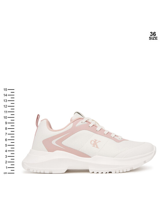 Calvin Klein Calvin Klein Laisvalaikio batai Low Cut Lace-Up V3A9-83233-1844 D Balta