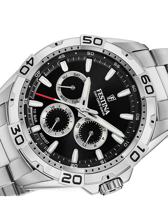 Festina Festina Zegarek F20623-4 Srebrny