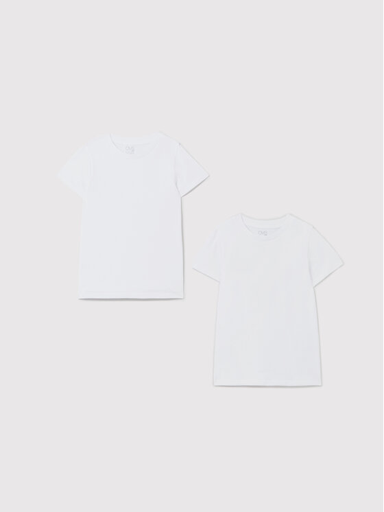OVS 2 marškinėlių komplektas 1341213 Balta Regular Fit