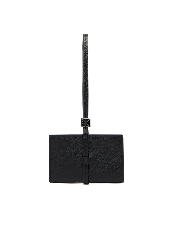 Calvin Klein Calvin Klein Peněženka Emblem Hw Pebble Wallet On Strap LV04F1130G Černá