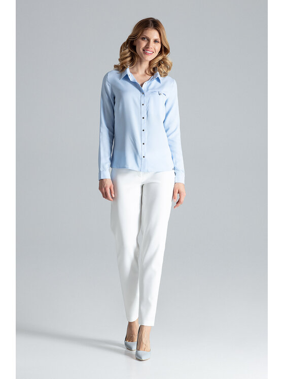 FIGL FIGL Košeľa M581 Modrá Regular Fit