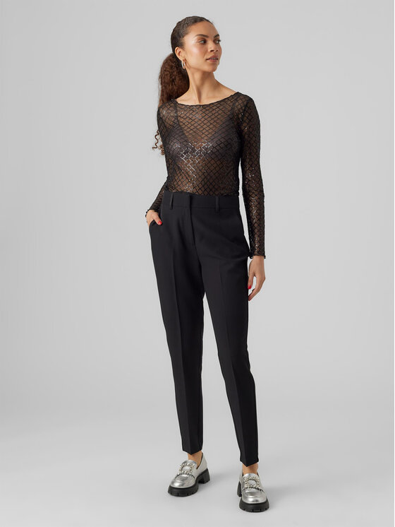 Vero Moda Vero Moda Блуза 10299302 Черен Regular Fit