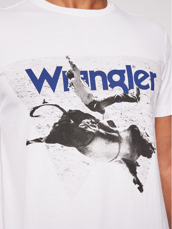 Wrangler Wrangler T-shirt Photo W W7G7D3989 112131834 Bianco Regular Fit