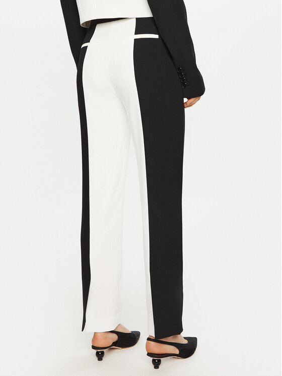 KARL LAGERFELD KARL LAGERFELD Pantaloni din material A1W10125 Alb Slim Fit