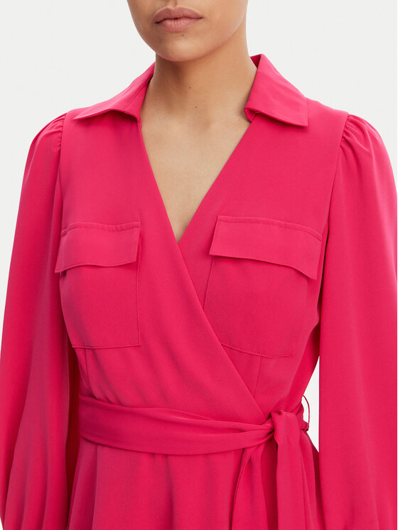 DKNY DKNY Рокля тип риза DD3K7484 Розов Regular Fit