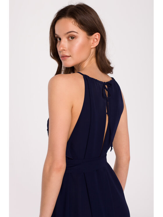 Makover Makover Abito da sera K137 Blu scuro Regular Fit