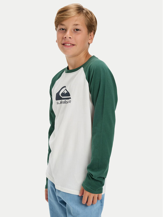 Quiksilver Quiksilver Blúzka Ev Omni Logo Raglan EQBZT04916 Biela Regular Fit
