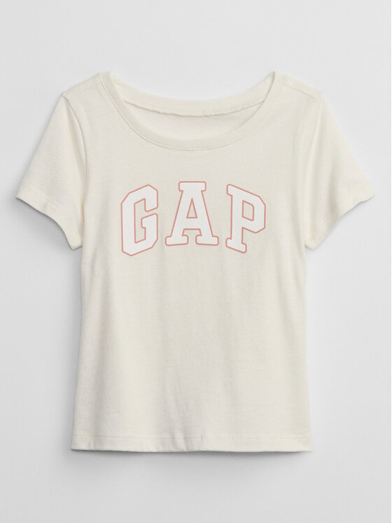 Gap T-krekls 459909-00 Écru Regular Fit