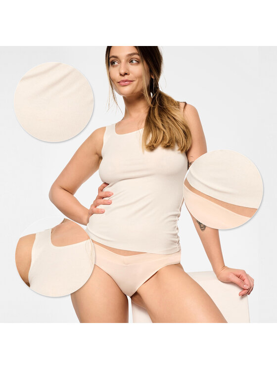 Esotiq Esotiq Podkoszulek 39584 Biały Regular Fit