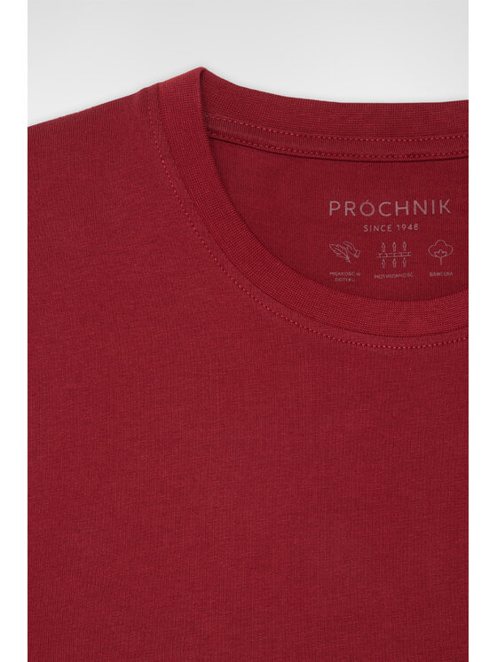 Próchnik Próchnik T-Shirt PM6 TS073124000034 Bordowy Regular Fit