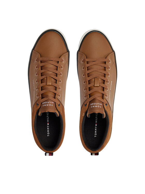 Tommy Hilfiger Tommy Hilfiger Αθλητικά Th Hi Vulc Cleat Low Lth Mix FM0FM04884 Καφέ