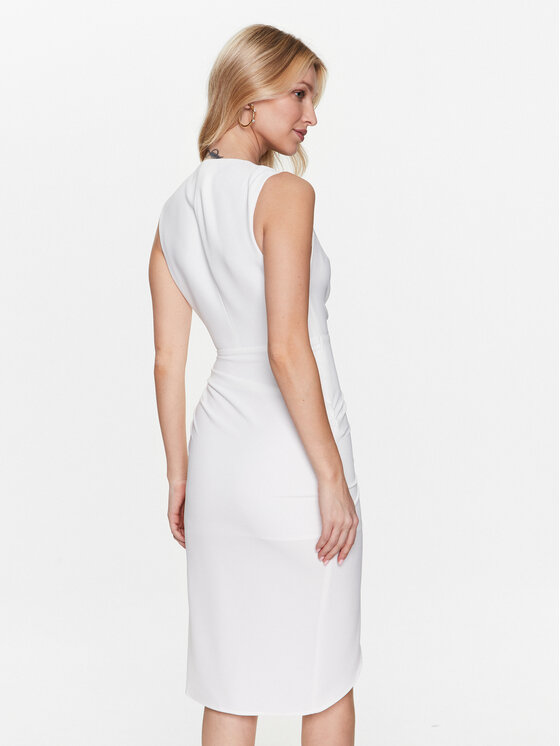 Babylon Babylon Coctailkleid S_E00746 Weiß Regular Fit