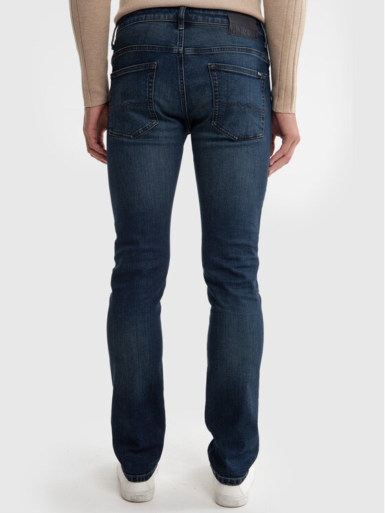 BIG STAR BIG STAR Jeansy TERRY Granatowy Slim Fit