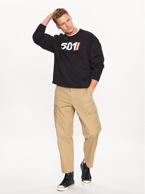 Levi's® Levi's® Jopa 501 Graphic 38712-0147 Črna Relaxed Fit