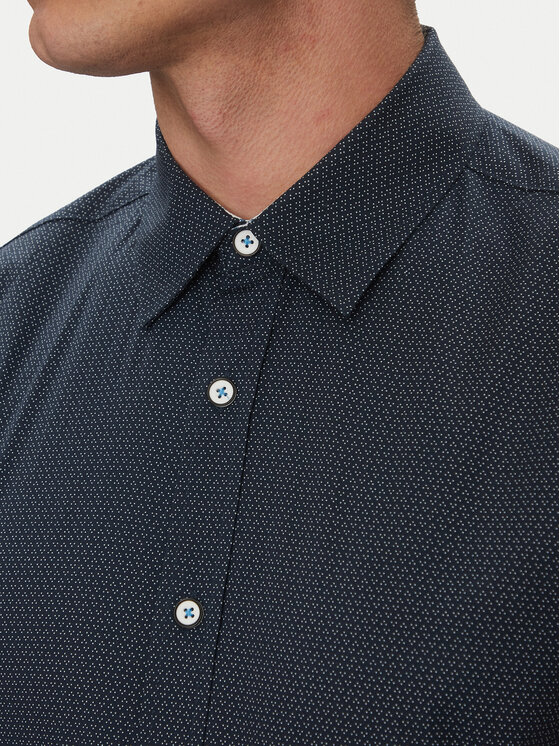 INDICODE INDICODE Cămașă Gentor 20-552 Bleumarin Regular Fit