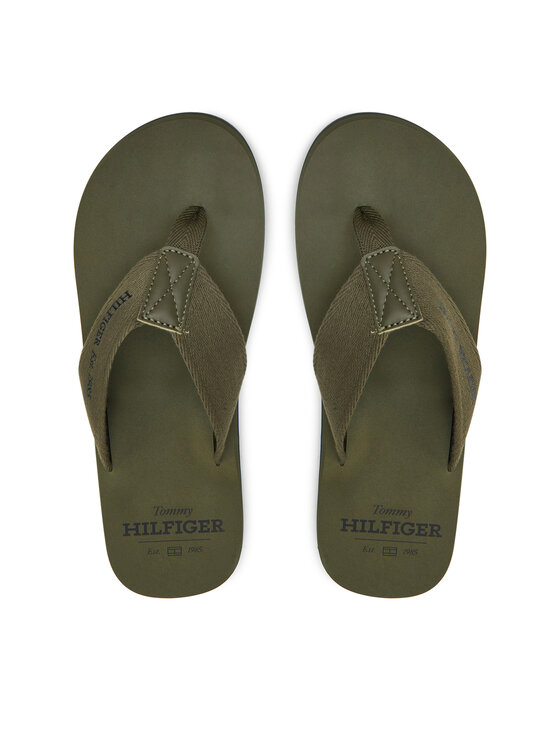 Tommy Hilfiger Žabky Hilfiger 85 Beach Sandal FM0FM05339 Zelená