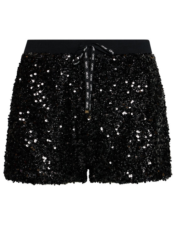 Liu Jo Sport Liu Jo Sport Pantalon scurți din material TA1059 J6177 Negru Regular Fit