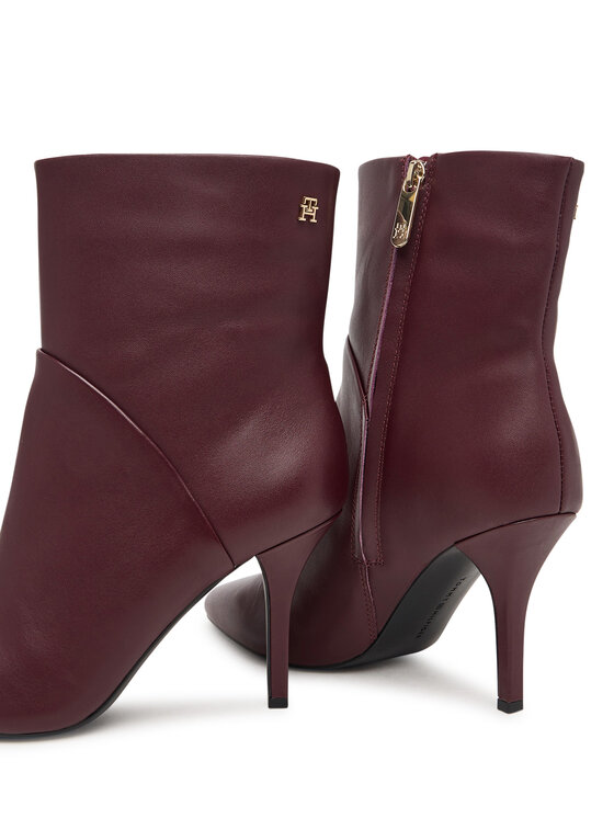 Tommy Hilfiger Tommy Hilfiger Saapad High Heel Clean Ankle Boot FW0FW09624 Bordoopunane