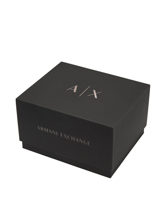 Armani Exchange Armani Exchange Zestaw zegarek i bransoletka Andrea Gift Set AX7158SET Czarny