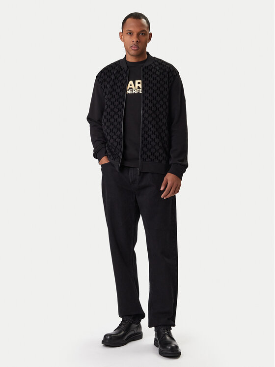 KARL LAGERFELD KARL LAGERFELD Mikina 705002 561910 Černá Regular Fit