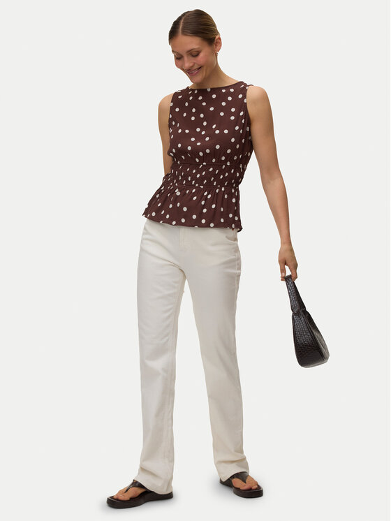 Vero Moda Vero Moda Halenka Elisa 10347963 Tmavě hnědá Loose Fit