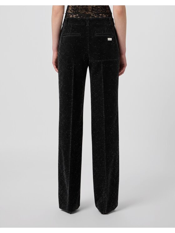 PHILIPP PLEIN PHILIPP PLEIN Spodnie materiałowe 31574 Czarny Straight Fit