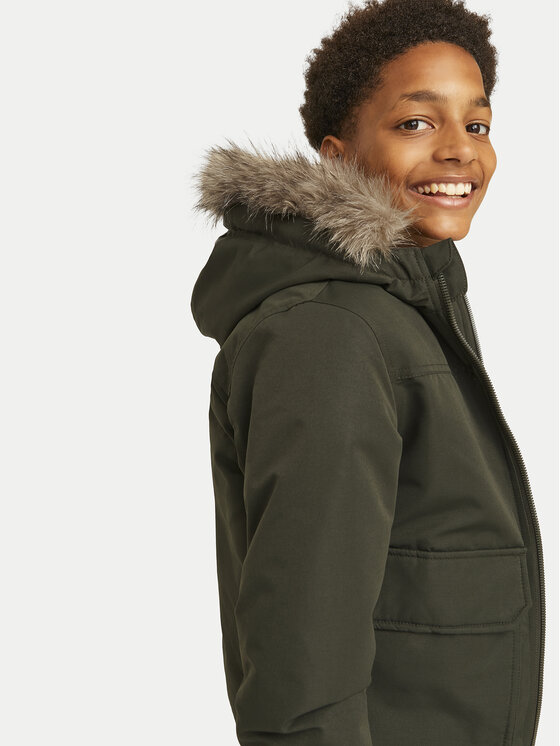 Jack&Jones Junior Jack&Jones Junior Зимно яке 12258512 Зелен Regular Fit
