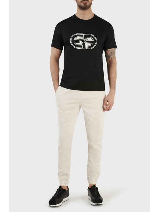 Emporio Armani Emporio Armani T-Shirt 3R1TV4 1JUVZ 0999 Czarny Regular Fit