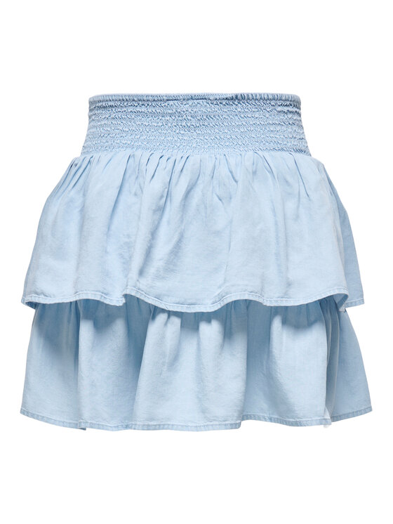 ONLY ONLY Φούστα mini Charis 15363983 Ανοιχτό μπλε Regular Fit
