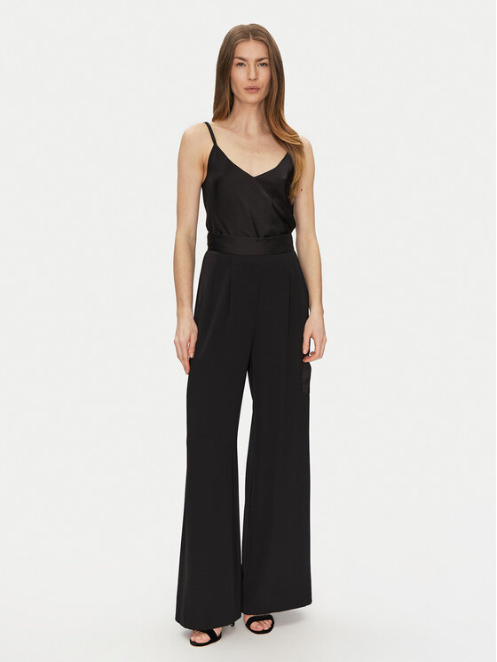 Rinascimento Rinascimento Pantaloni din material CFC0122612003 Negru Regular Fit