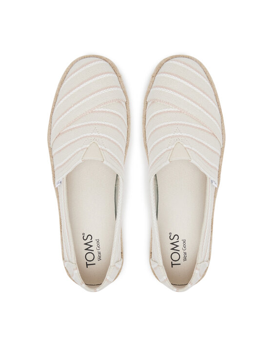 Toms Toms Espadrillid Natural Woven Stripes 10021816 Beež