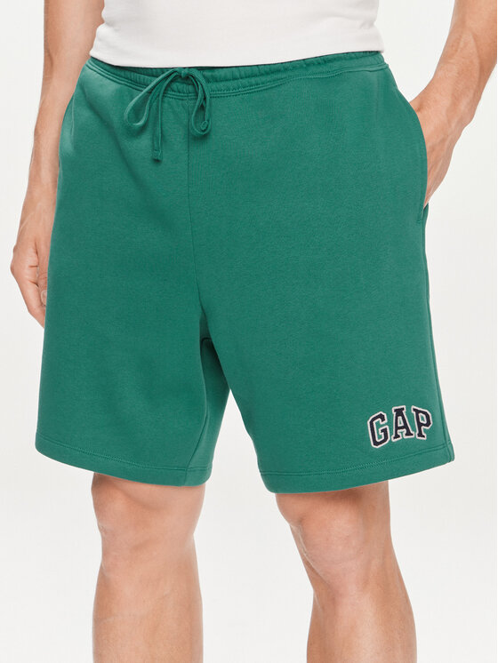 Gap Športové kraťasy 866764-01 Zelená Regular Fit