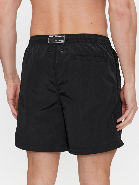 KARL LAGERFELD KARL LAGERFELD Rannašortsid 240M2202 Must Regular Fit
