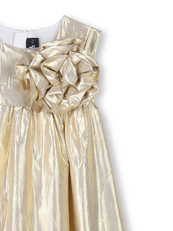 Karl Lagerfeld Kids Karl Lagerfeld Kids Elegantes Kleid Z30474 D Goldfarben Regular Fit