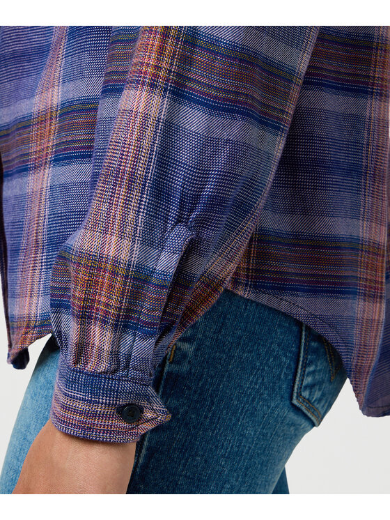 Wrangler Wrangler Koszula 112370788 Niebieski Regular Fit