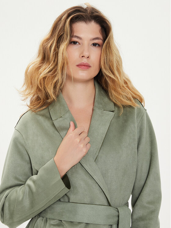 ONLY Cappotto di transizione Joline 15315660 Verde Regular Fit Modivo