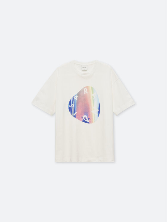 Sprandi Sprandi T-Shirt SP22-TSD102 Λευκό Relaxed Fit