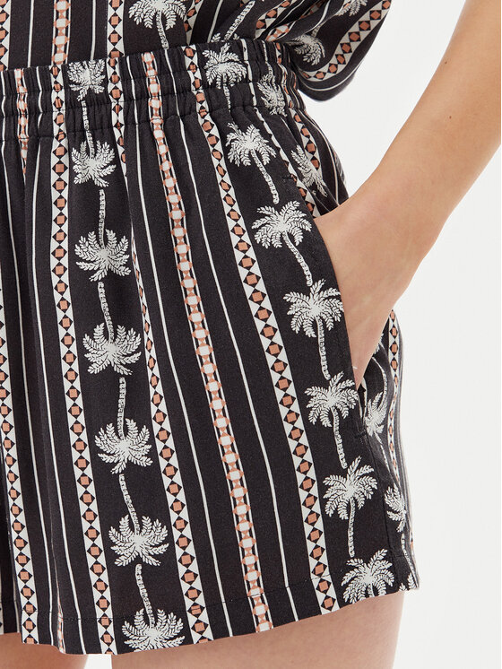 Volcom Volcom Шорти от плат Sunny Daze B0912410 Черен Relaxed Fit