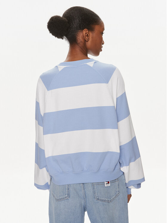 Tommy Jeans Tommy Jeans Mikina Letterman DW0DW17789 Modrá Relaxed Fit