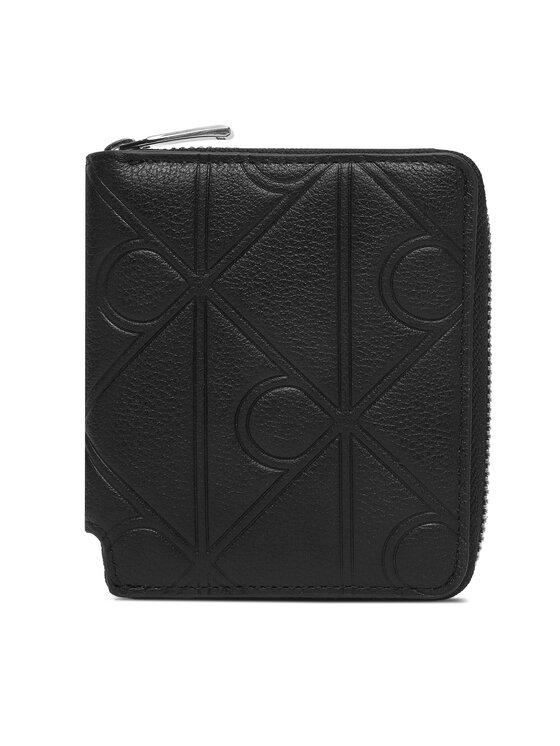 Calvin Klein Calvin Klein Портфейл Xl Emblem Aop Emboss Zipp Bill Fo LV04D1176G Черен